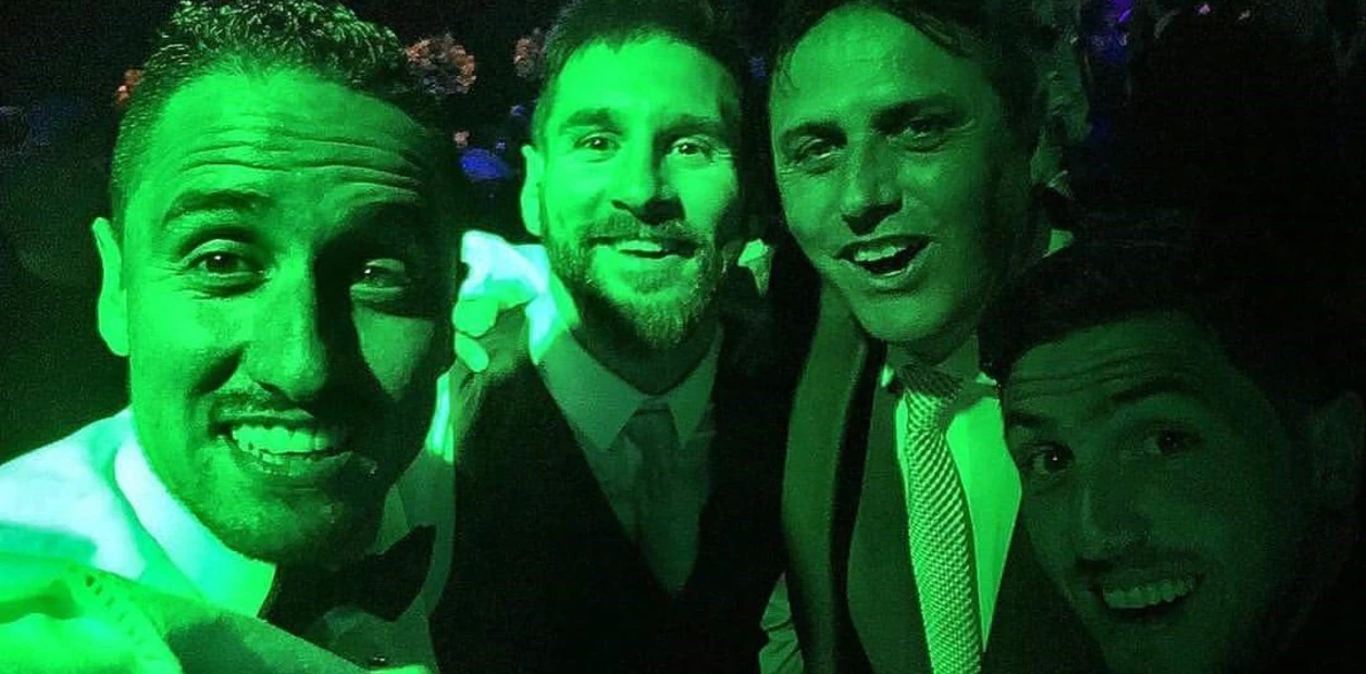 Ο Γκιγιέρμο Όγιος στον γάμο του Λιονέλ Μέσι το 2017.