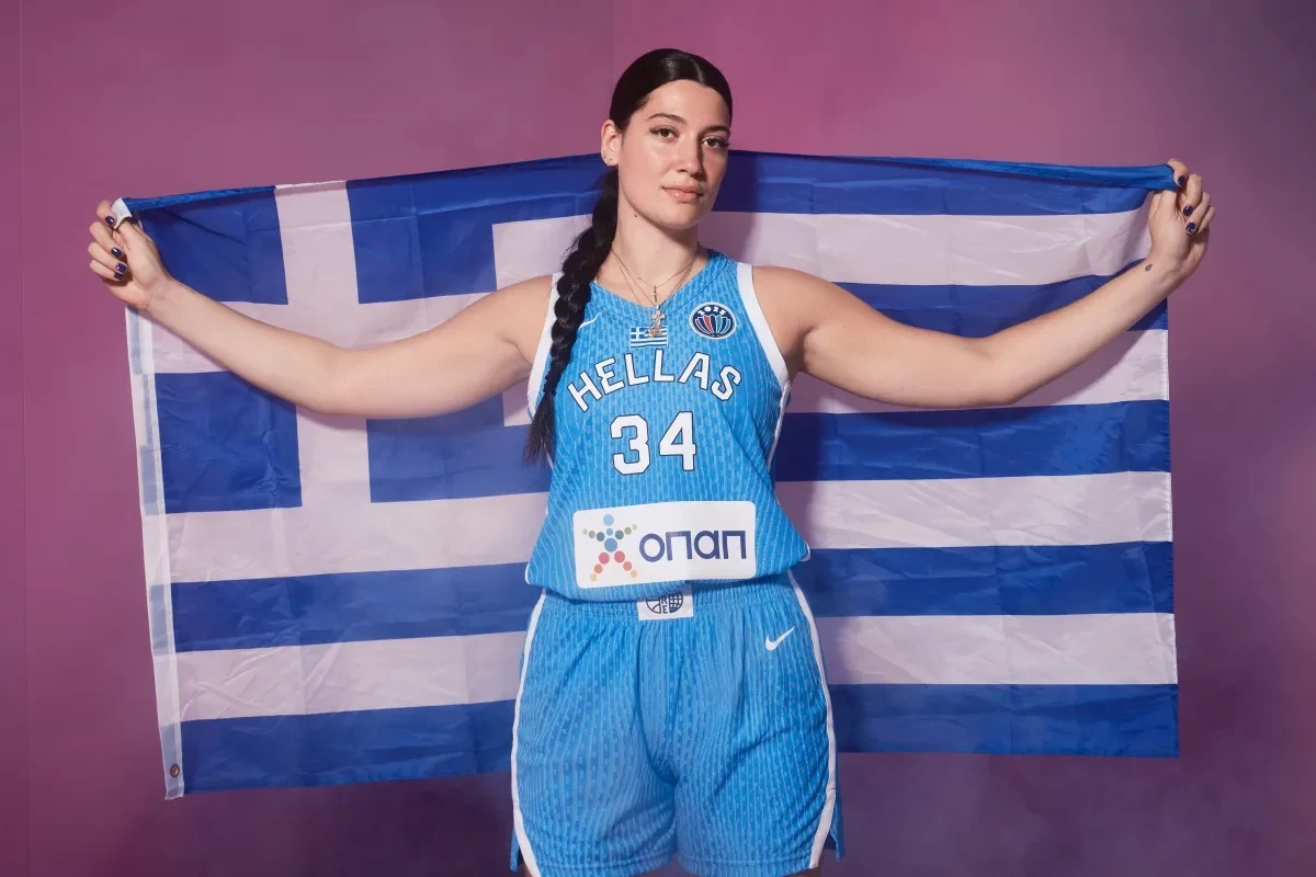 H Μαριέλλα Φασούλα με τη φανέλα της Εθνικής μας ομάδας / Πηγή: FIBA Basketball Photos