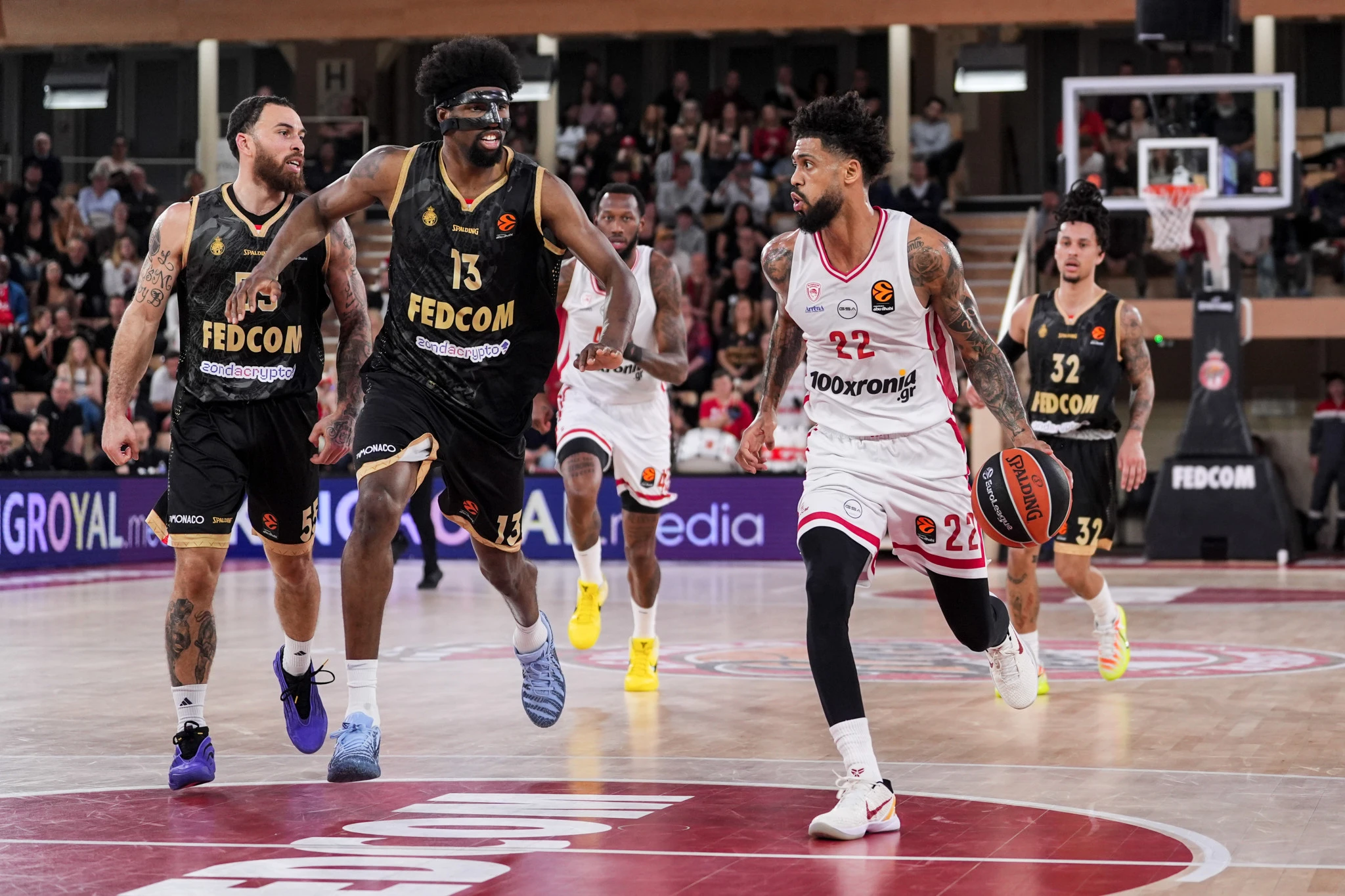 Ο Τάιλερ Ντόρσεϊ απέναντι στη Μονακό - Πηγή: Eurokinissi