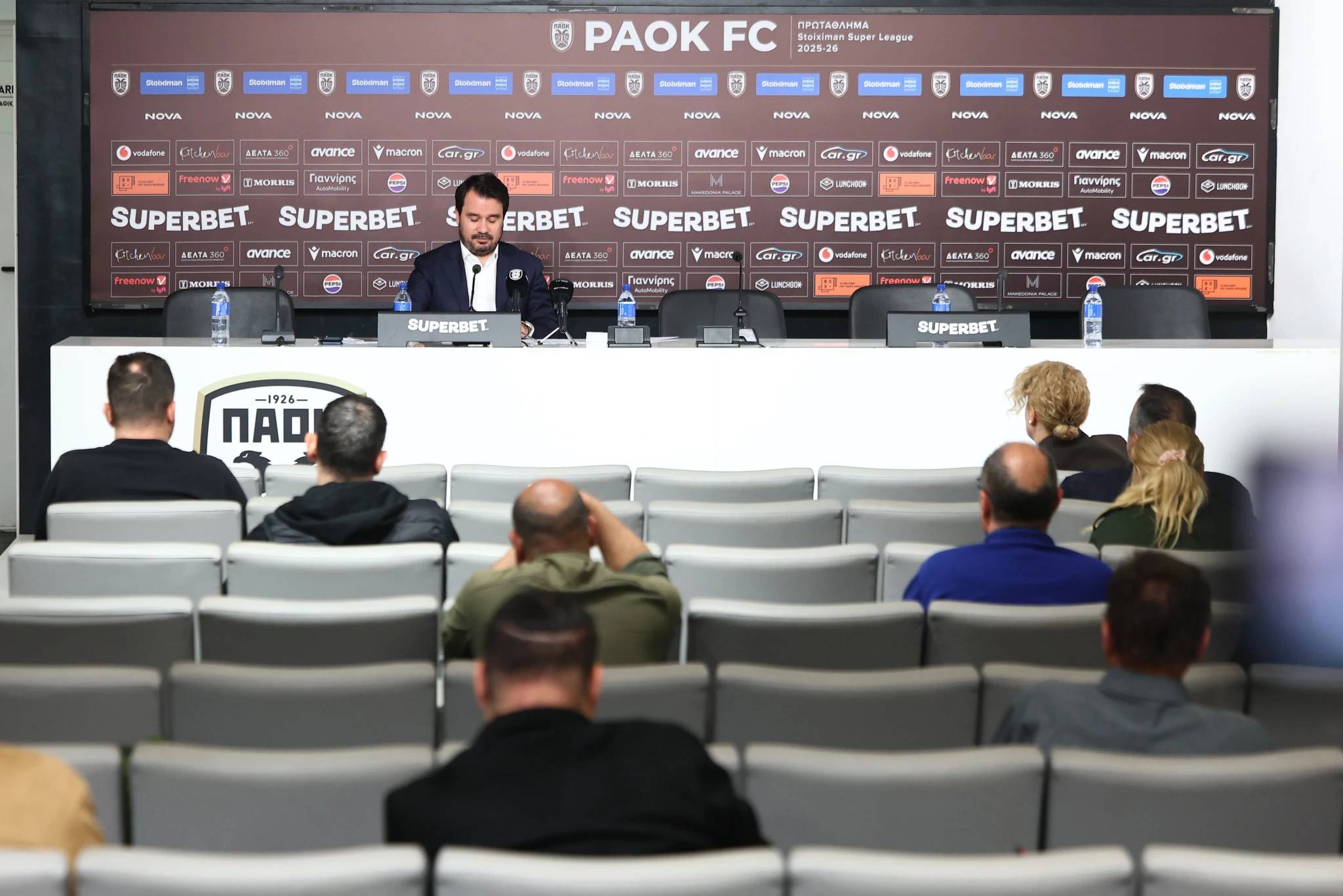 Η συνέντευξη τύπου του Ανδρέα Παπαμιμίκου / Πηγή: Eurokinissi