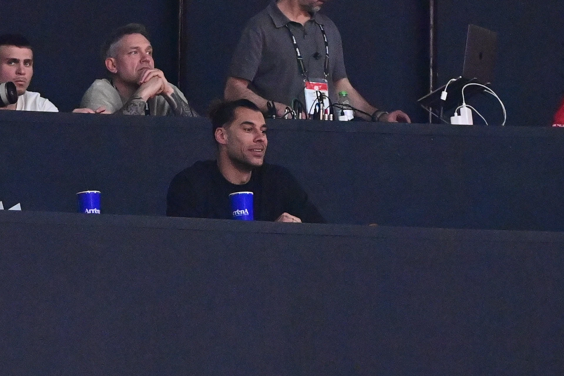 Ο Γιώργος Πρίντεζης στο ΣΕΦ για την αναμέτρηση με τη Μονακό / πηγή: eurokinissi