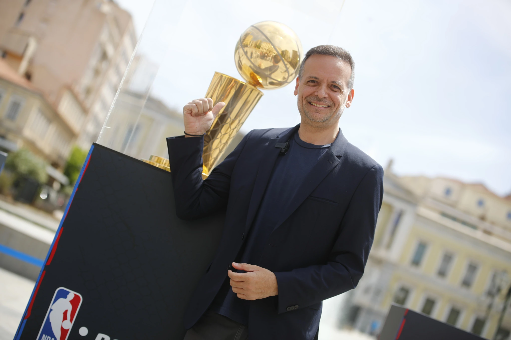 Το τρόπαιο του NBA στην πλατεία Κοτζιά, Πηγή:&nbsp;Eurokinissi