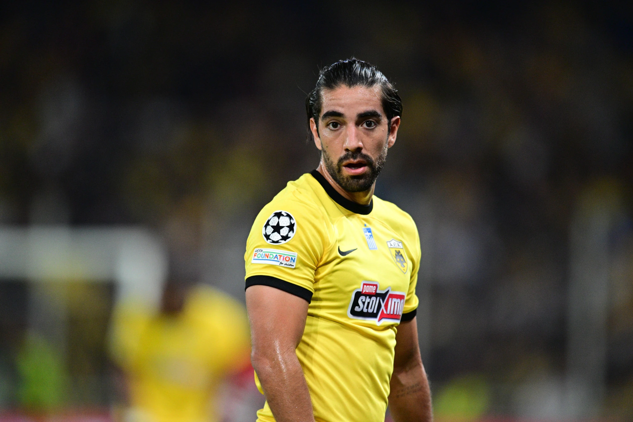 Ο Ροντόλφο Πισάρο σε αγώνα της ΑΕΚ για το Champions League / Πηγή: Eurokinissi