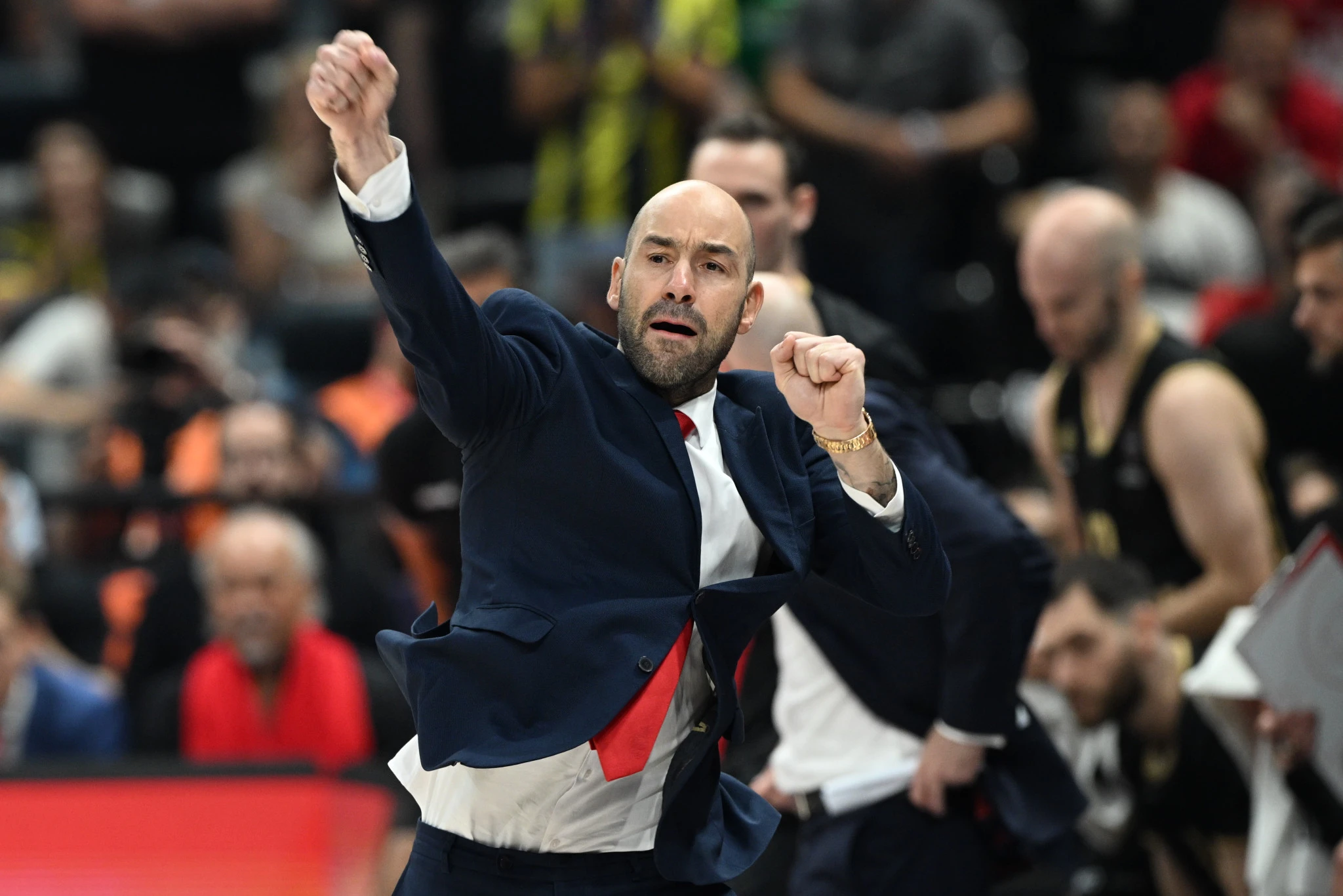 Ο Βασίλης Σπανούλης στον τελικό της EuroLeague για το 2025 / Eurokinissi