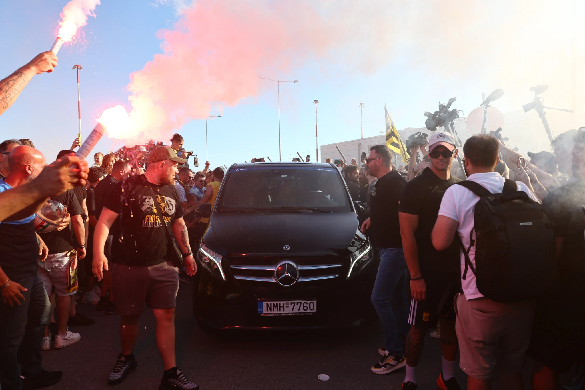 Το αυτοκίνητο που μετέφερε τον Βασίλη Σπανούλη / πηγή: eurokinissi