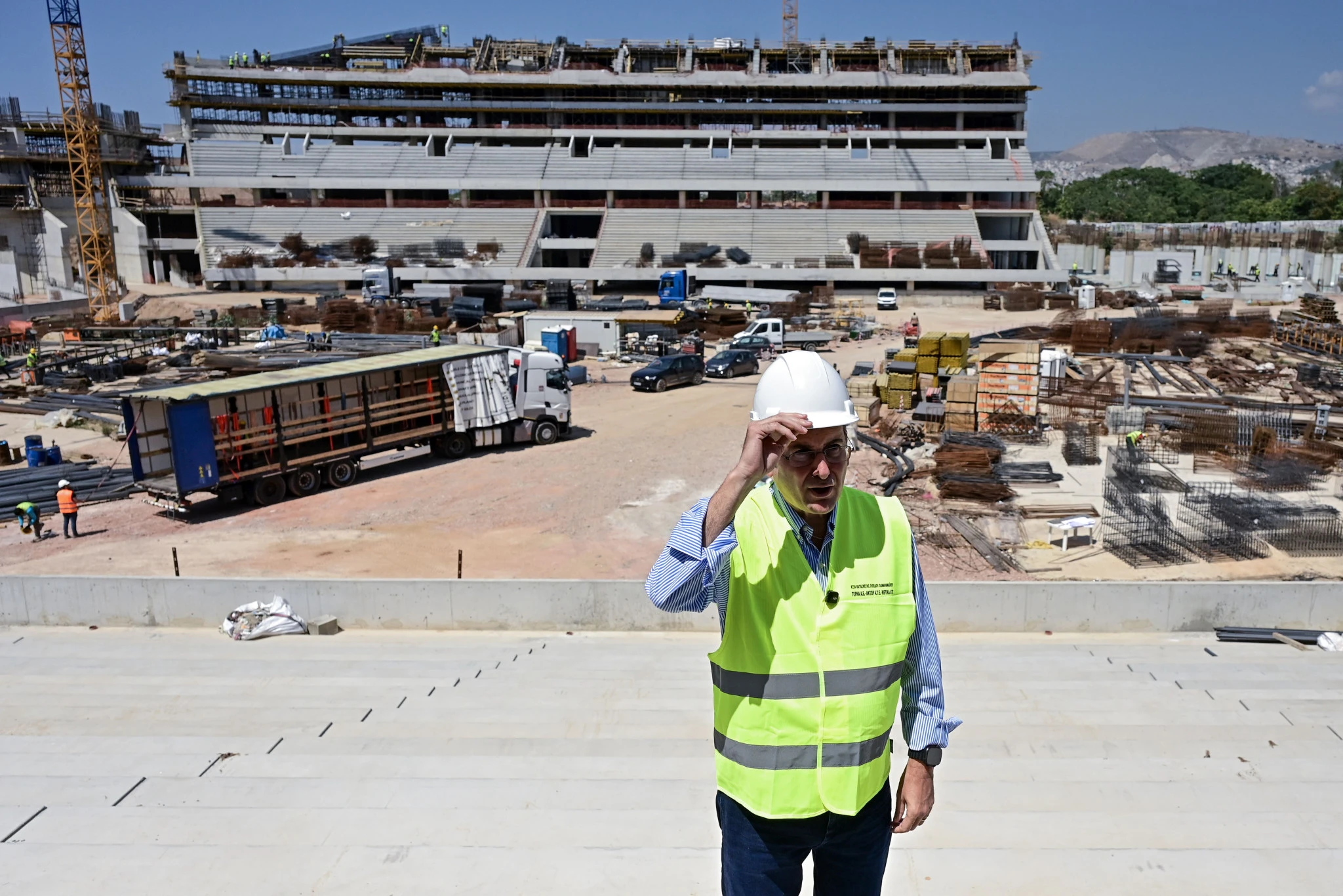 Ο Κωστής Χατζηδάκης στον Βοτανικό / Πηγή: Eurokinissi
