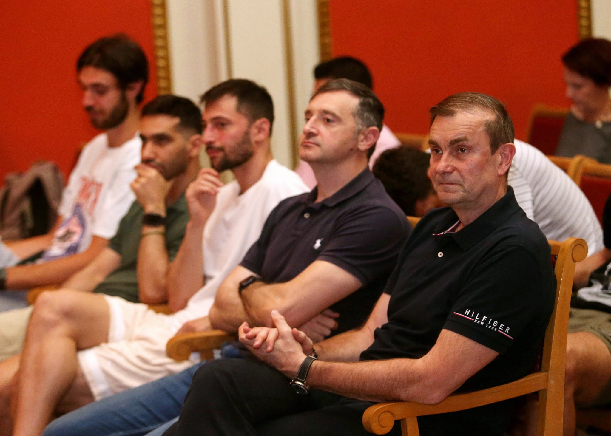 Ο νέος προπονητής του Πανιωνίου, Λούκα Παβίσεβιτς και οι Γιώργος Τσαλμπούρης και Νίκος Γκίκας