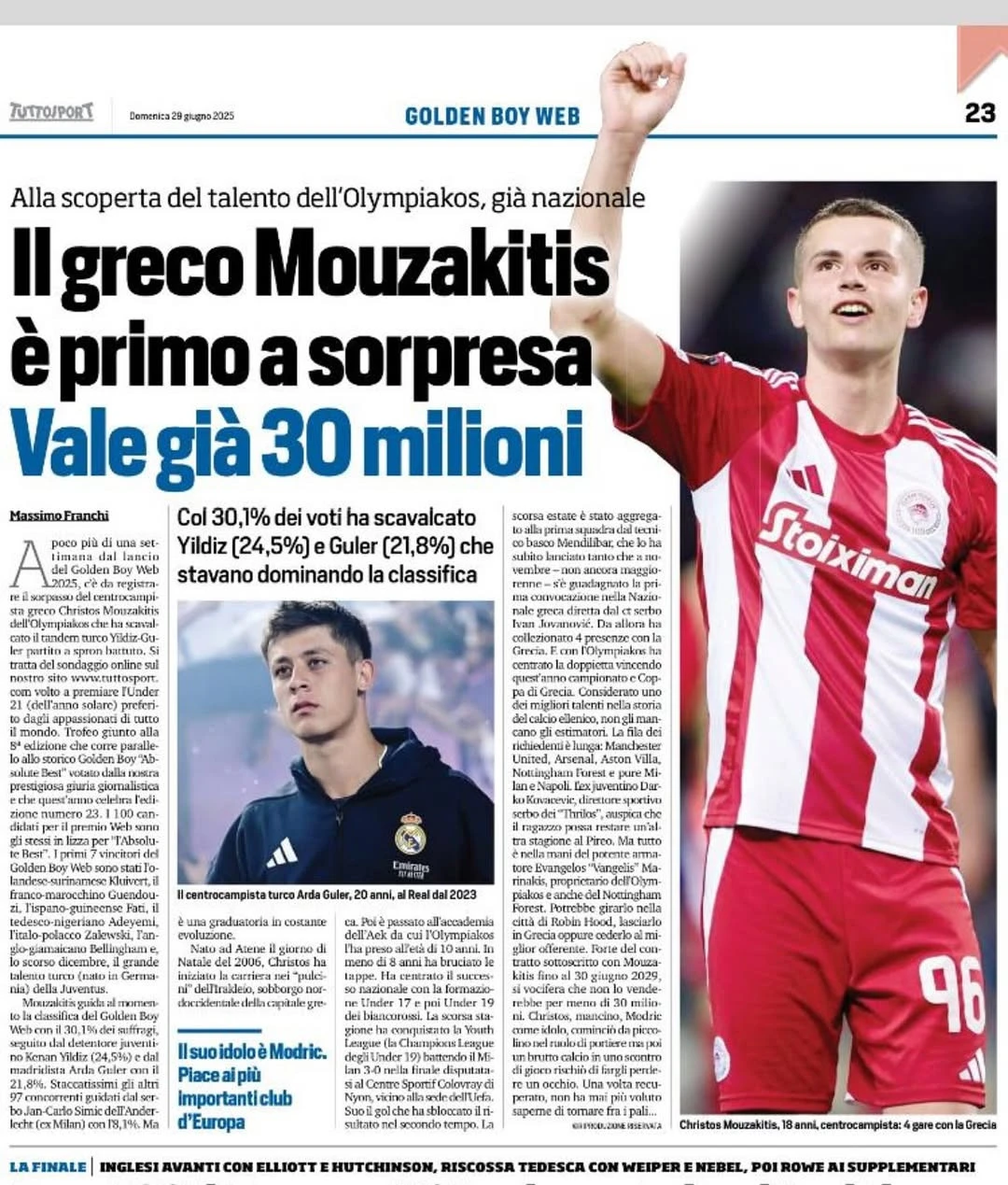 Το δημοσίευμα της Tuttosport για τον Χρήστο Μουζακίτη