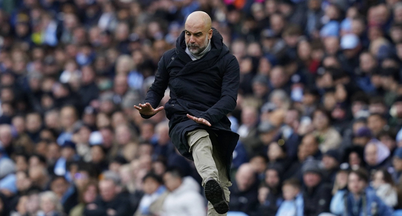 Ο Πεπ Γκουαρδιόλα στον πάγκο της Μάντσεστερ Σίτι/ Πηγή: Imago