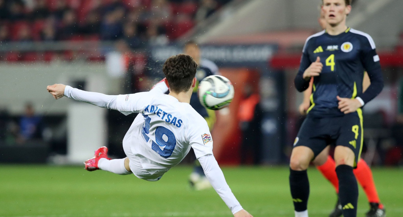 Το γυριστό του Καρέτσα κόντρα στην Σκωτία/Πηγή: Intime