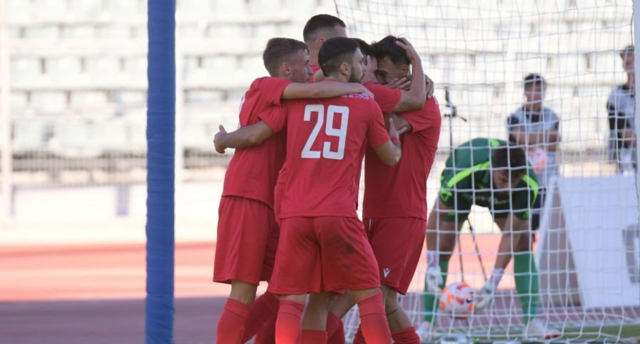 Οι παίκτες του Πανσερραϊκού πανηγυρίζουν/ Πηγή: Intime