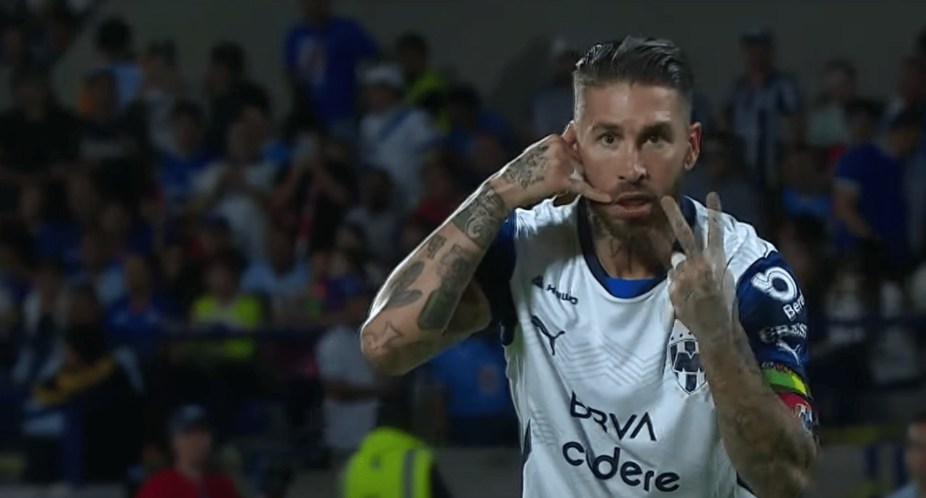 Ο Σέρχιο Ράμος πανηγυρίζει με τη Μοντερέι/ Screenshot