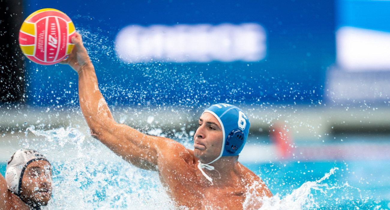 Ο Αριστείδης Χαλυβόπουλος στον προημιτελικό του Παγκοσμίου πρωταθλήματος / Πηγή: Eurokinissi