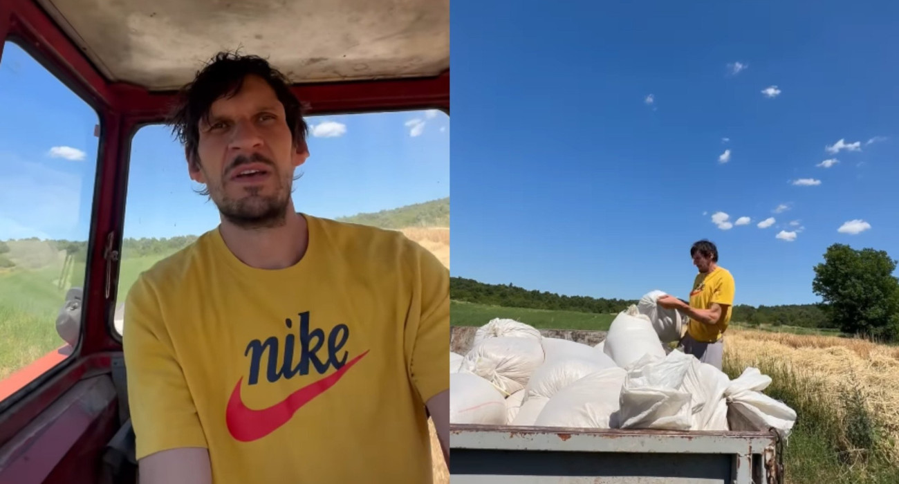 Ο Μαριάνοβιτς... καβάλησε το τρακτέρ και βοήθησε τον πατέρα του στα χωράφια (video)