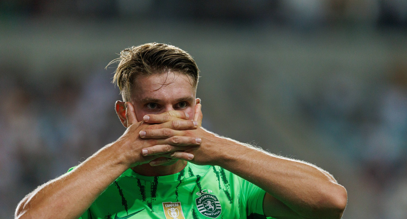 Ο Βίκτορ Γιόκερες πανηγυρίζει με τη Σπόρτινγκ Λισαβόνας/Πηγή: Imago