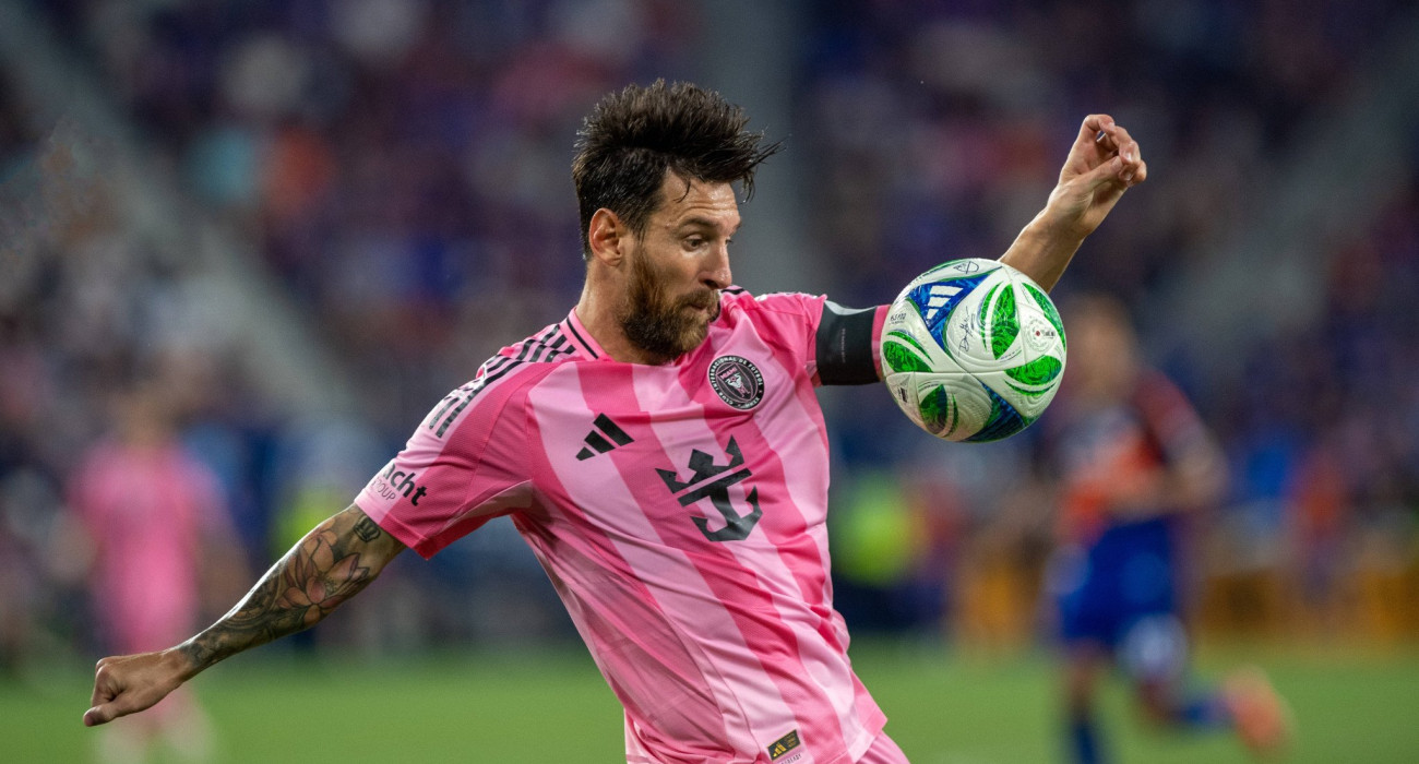 Ο Λιονέλ Μέσι με τη φανέλα της Ίντερ Μαϊάμι/Πηγή: Imago