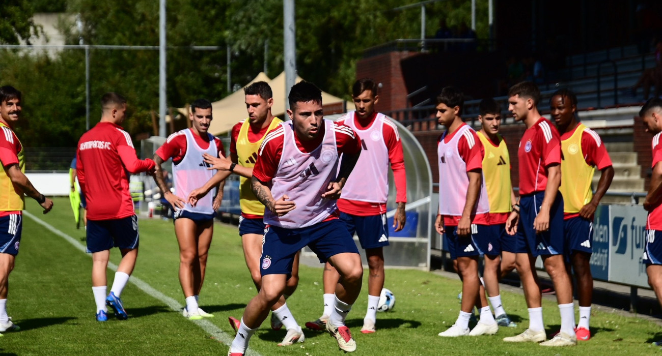Οι ποδοσφαιριστές του Ολυμπιακού στην προετοιμασία στην Ολλανδία /Πηγή: Eurokinissi