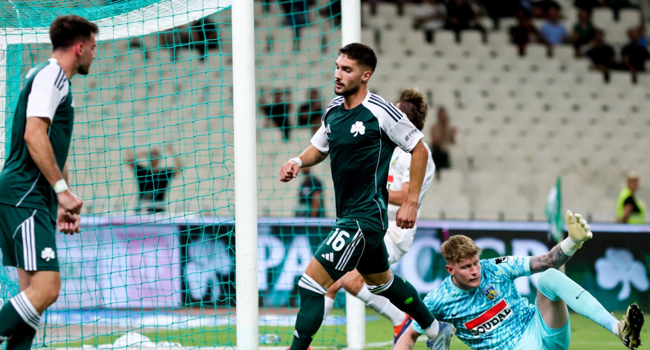 Ο Άνταμ Τσέριν σημείωσε το πρώτο γκολ του Παναθηναϊκού την ημέρα των 26ων γενεθλίων του - ΠΗΓΗ: Eueokinissi