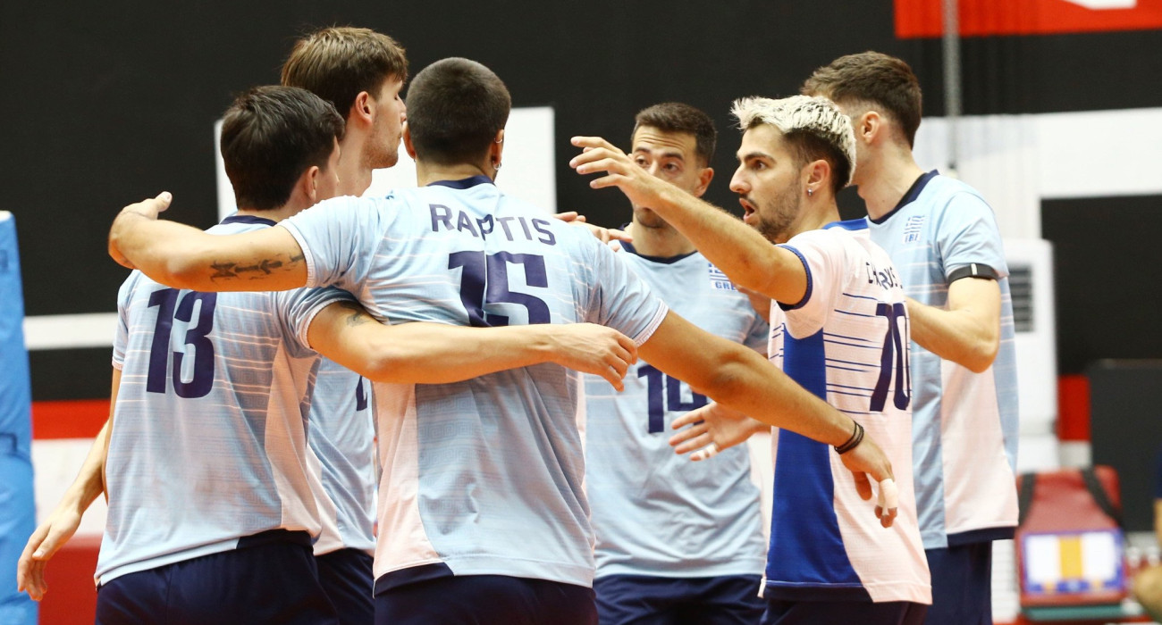 Η Εθνική Ελλάδος του βόλεϊ ανδρών στο δεύτερο φιλικό της με το Ισραήλ / Πηγή: Intime