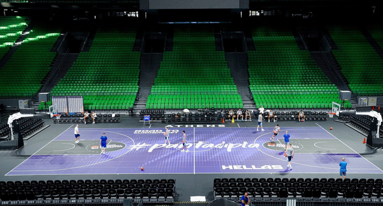 Η πρώτη προπόνηση της Εθνικής στο ΟΑΚΑ ενόψει EuroBasket 2025