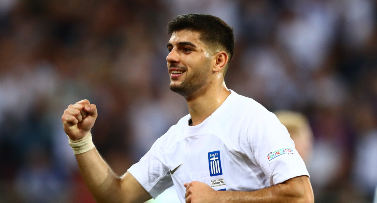 Ο Κωνσταντίνος Κουλιεράκης με τη φανέλα της Εθνικής / Πηγή: Eurokinissi