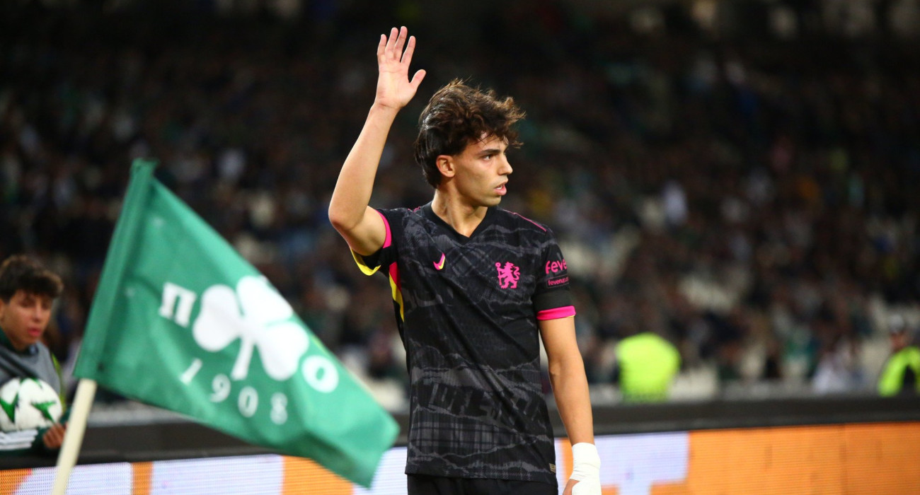 Ο Ζοάο Φέλιξ στο ΟΑΚΑ με τη φανέλα της Τσέλσι / Πηγή: Euorokinissi