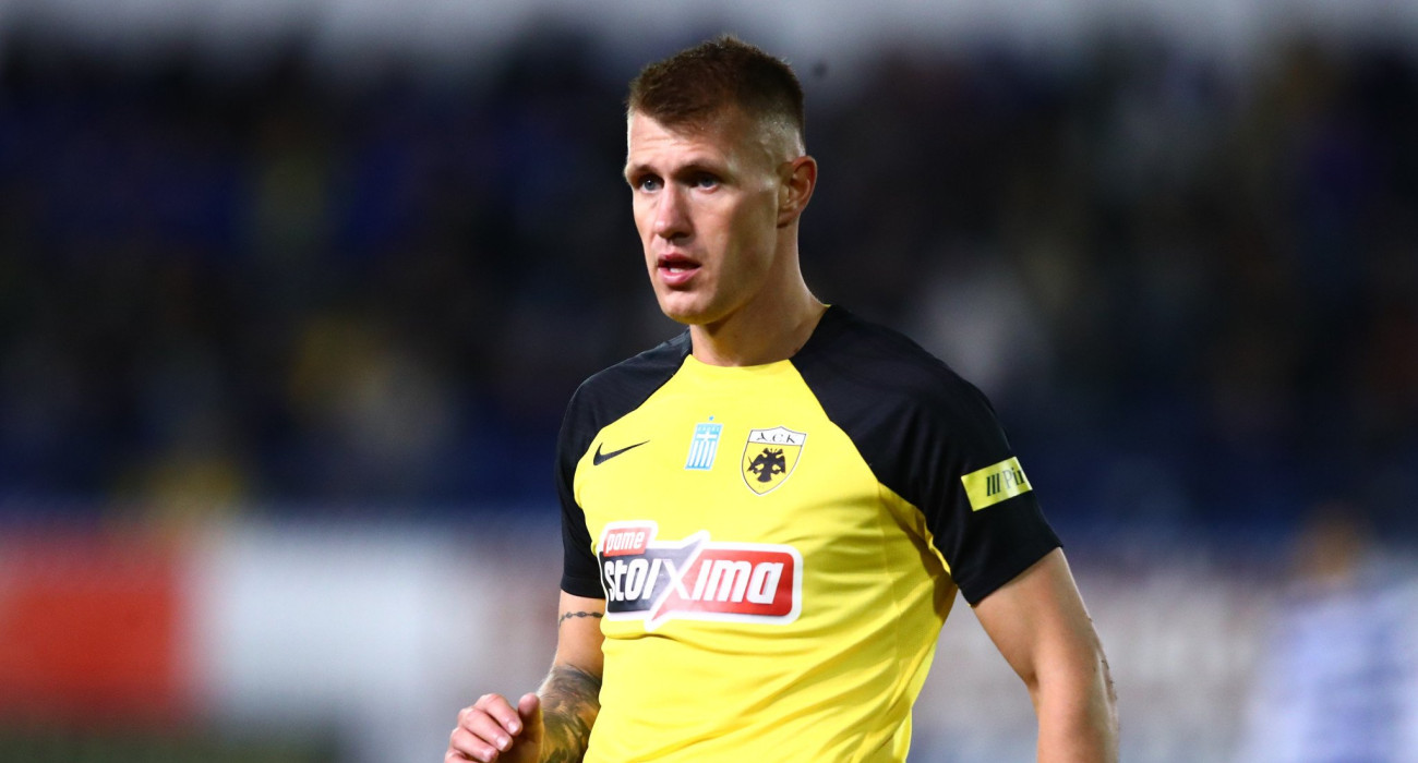 Ο νταμιάν Σιμάνσκι με τη φανέλα της ΑΕΚ / Πηγή: Eurokinissi