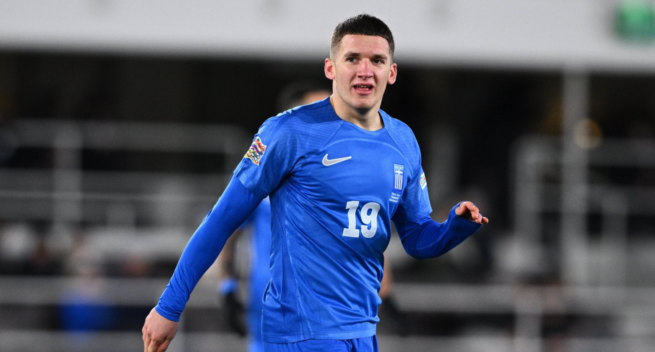 Ο Χρήστος Τζόλης με τη φανέλα της Εθνικής Ελλάδος / Πηγή: Eurokinissi