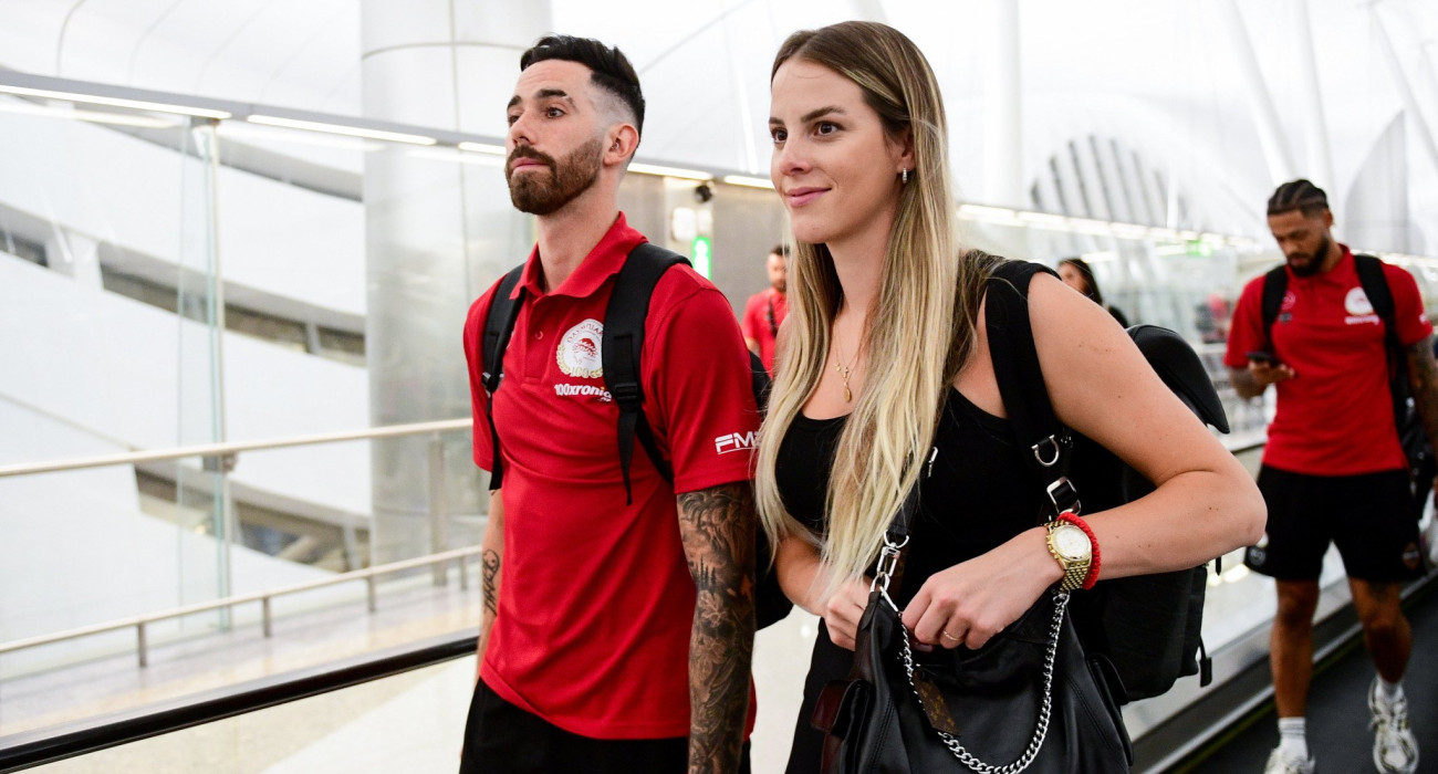 Ο Λούκα Βιλντόσα με τη Μίλιτσα Τάσιτς/Πηγή: Eurokinissi