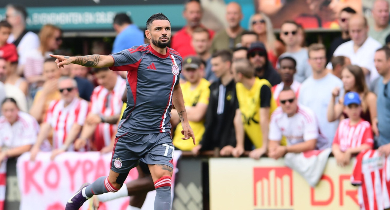 Ο Ρεμί Καμπελά σε φιλικό του Ολυμπιακού / Πηγή: Eurokinissi