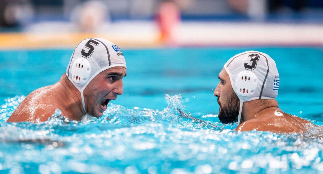 Αργυρόπουλος και Σκουμπάκης πανηγυρίζουν - Πηγή: Eurokinissi / Αναστασία Καρεκλά