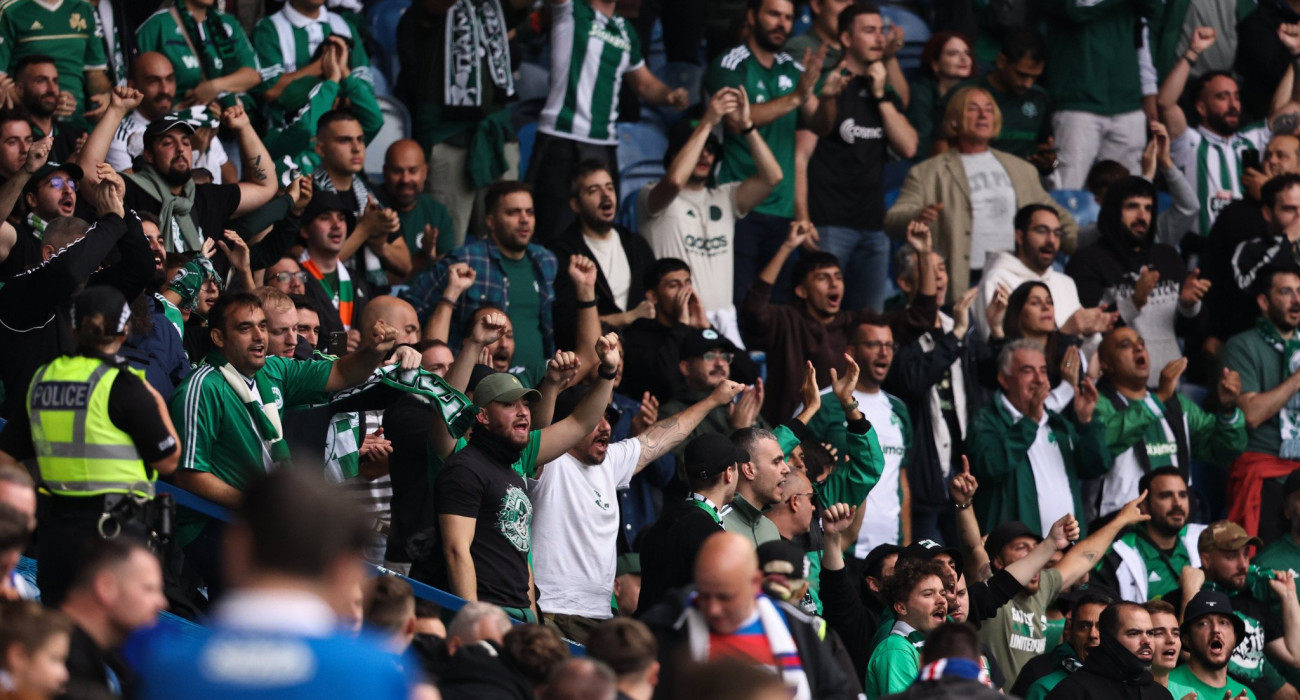 Ο κόσμος του Παναθηναϊκού στο «Ibrox», Πηγή: Eurokinissi