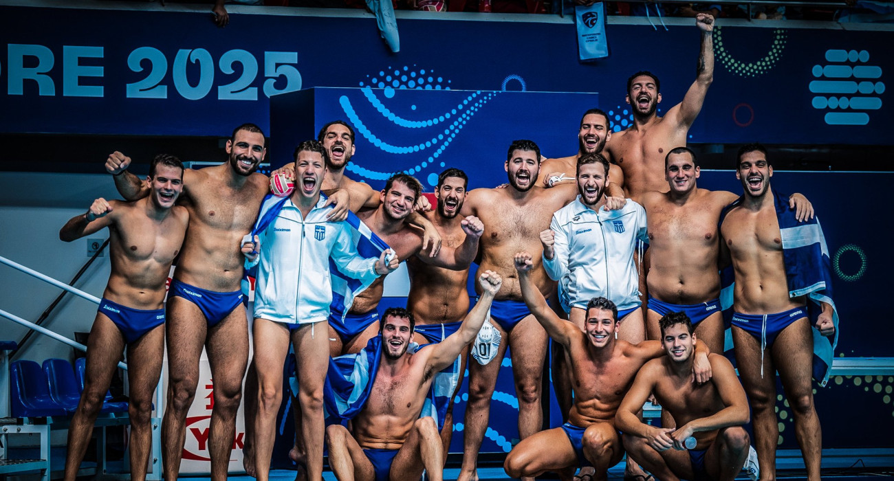 Η Εθνική πόλο ανδρών μετά τηνκατάκτηση του χάλκινου μεταλλίου στο Παγκόσμιο Πρωτάθλημα της Σιγκαπούρης / Πηγή: Eurokinissi
