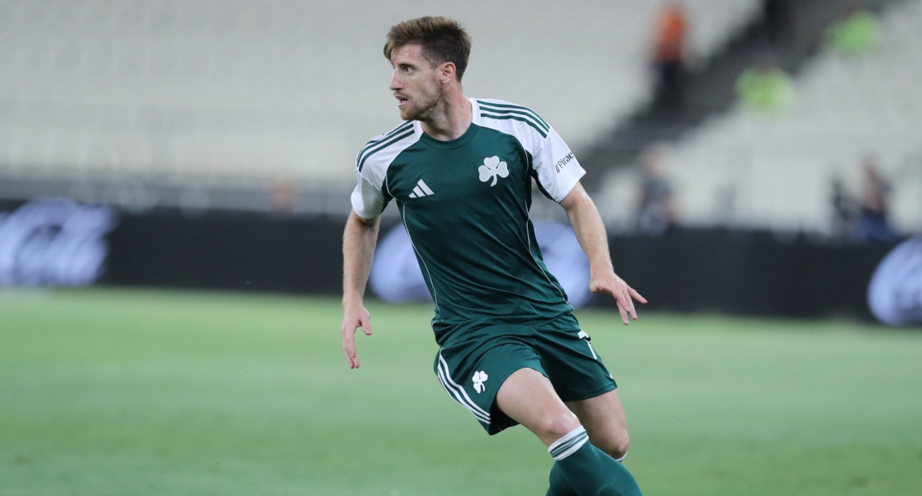 Ο Γιώργος Κυριακόπουλος σε στιγμιότυπο από την αναμέτρηση με την Ρέιντζερς / Πηγή: Eurokinissi