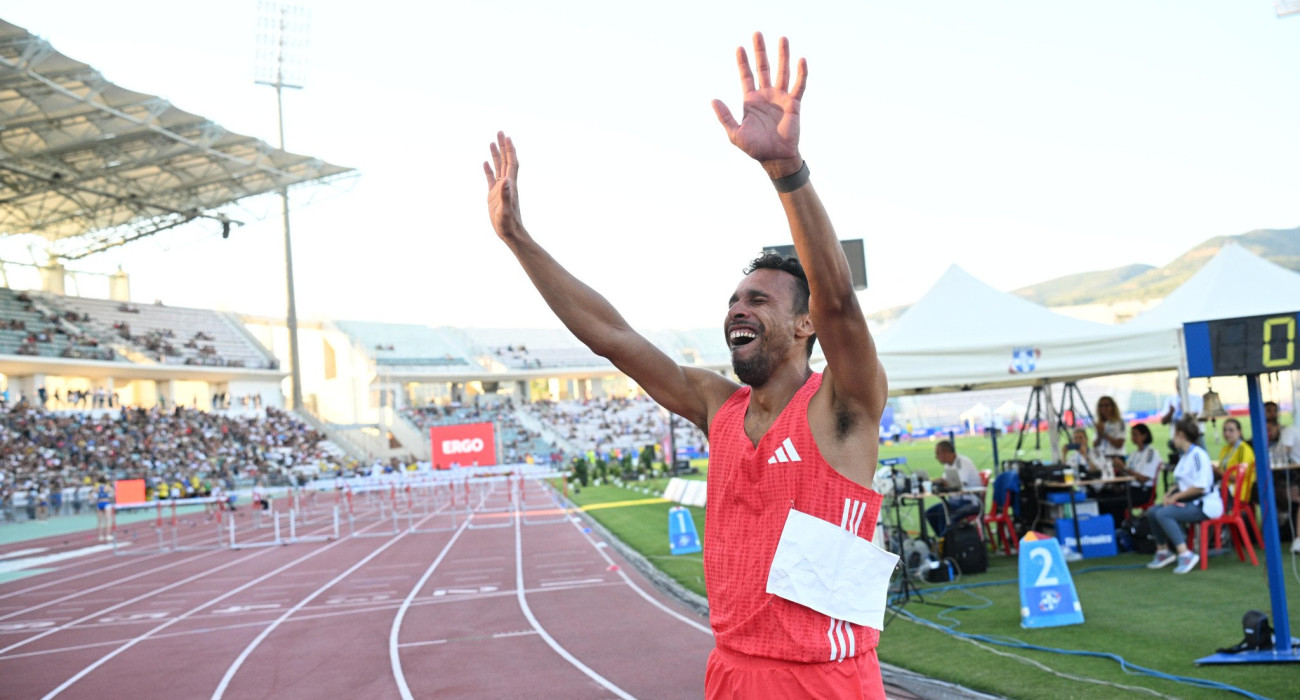 Ο Κώστας Δουβαλίδης στο Πανελλήνιο Πρωτάθλημα στίβου 2025 στο Πανθεσσαλικό Στάδιο / Πηγή: Eurokinissi