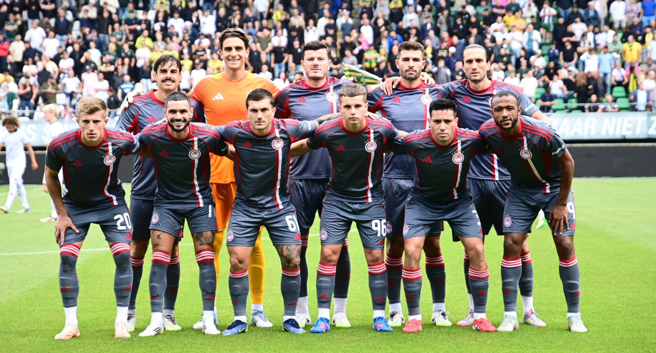 Η 11άδα του Ολυμπιακού στο φιλικό με την Ντεν Χάαγκ /Πηγή: Eurokinissi