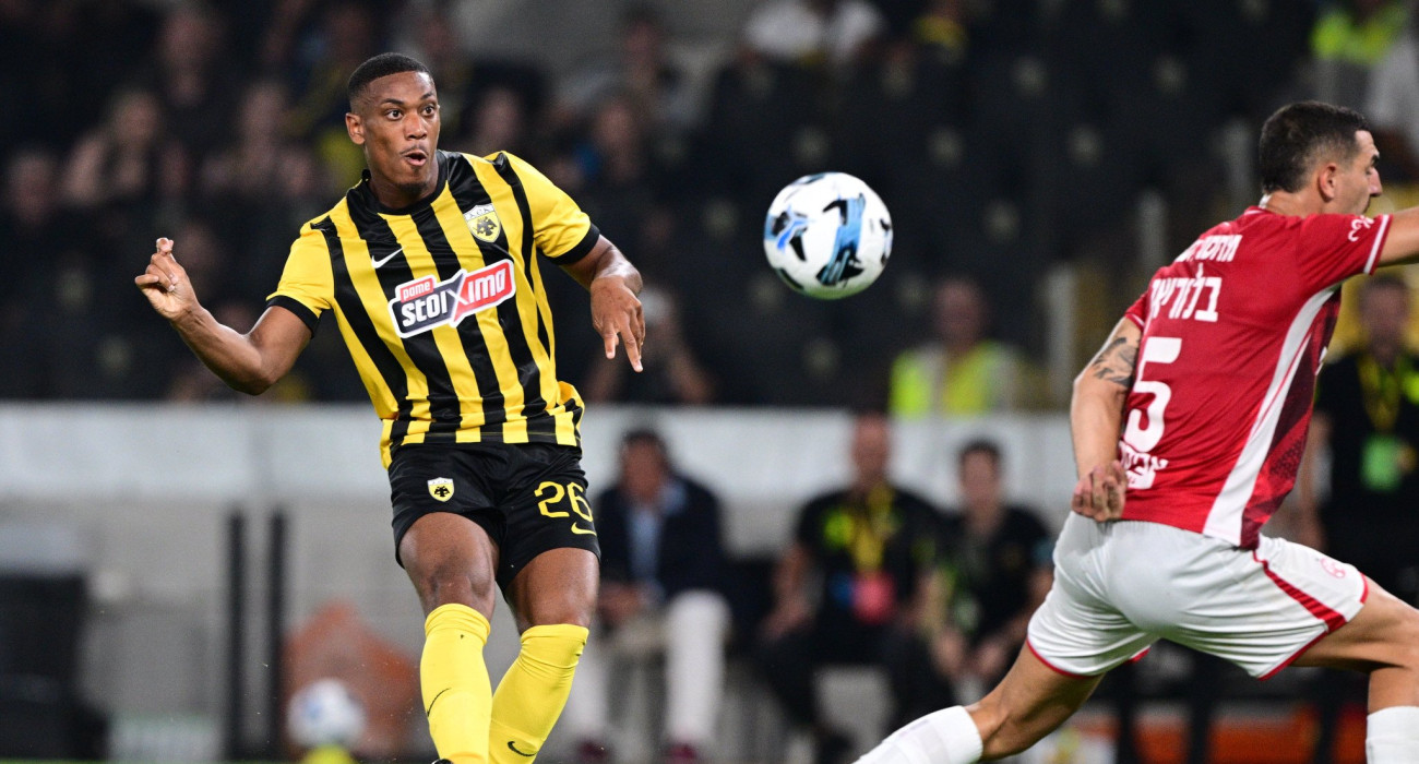 Ο Αντονί Μαρσιάλ σε αγώνα της ΑΕΚ / Πηγή: Eurokinissi