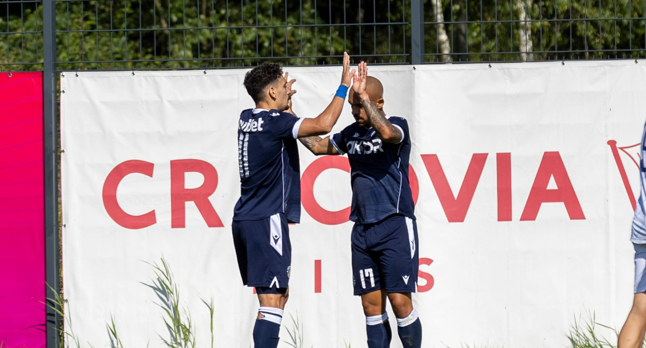 Ο Χουλιάν Μπαρτόλο και ο Νικολάι Άλχο πανηγυρίζουν / Πηγή: Eurokinissi