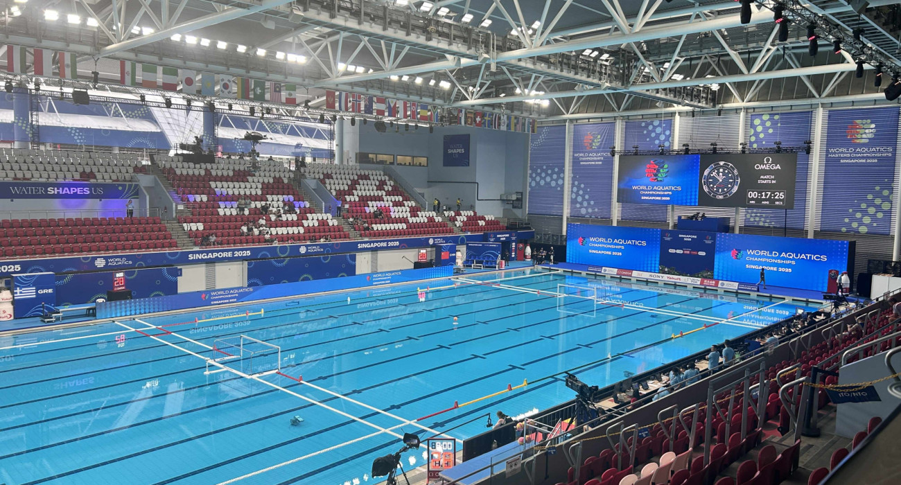 Η πισίνα του τελικού πόλο γυναικών