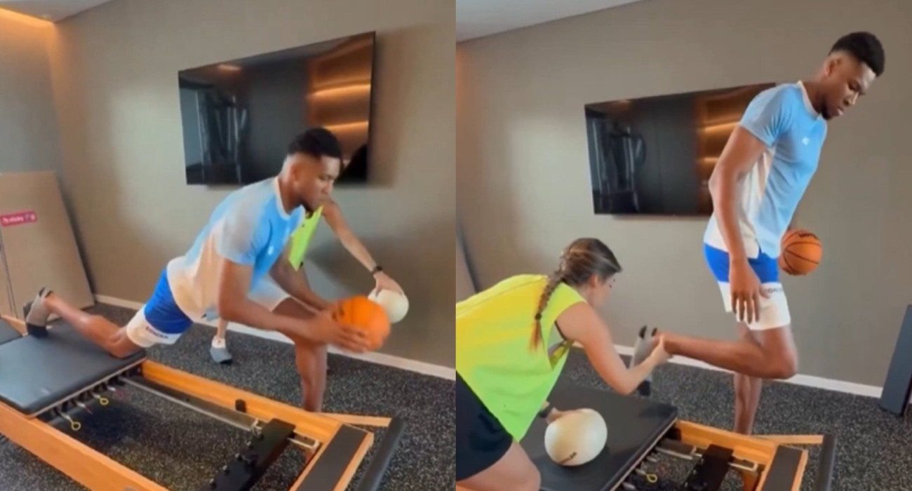 Ο Αντετοκούνμπο «λιώνει» στο pilates και ανεβάζει... στροφές εν όψει Eurobasket (video)