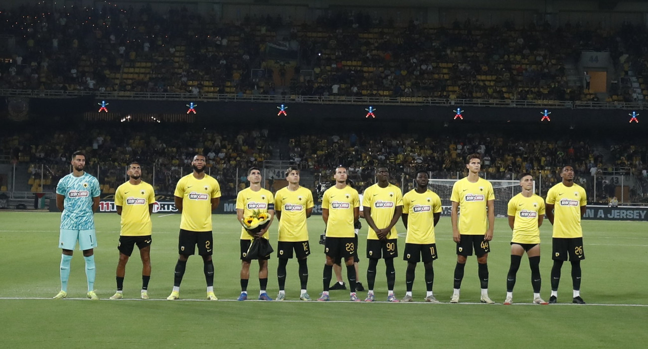 Η ενδεκάδα της ΑΕΚ στο φιλικό με την Ομόνοια / Πηγή: Eurokinissi