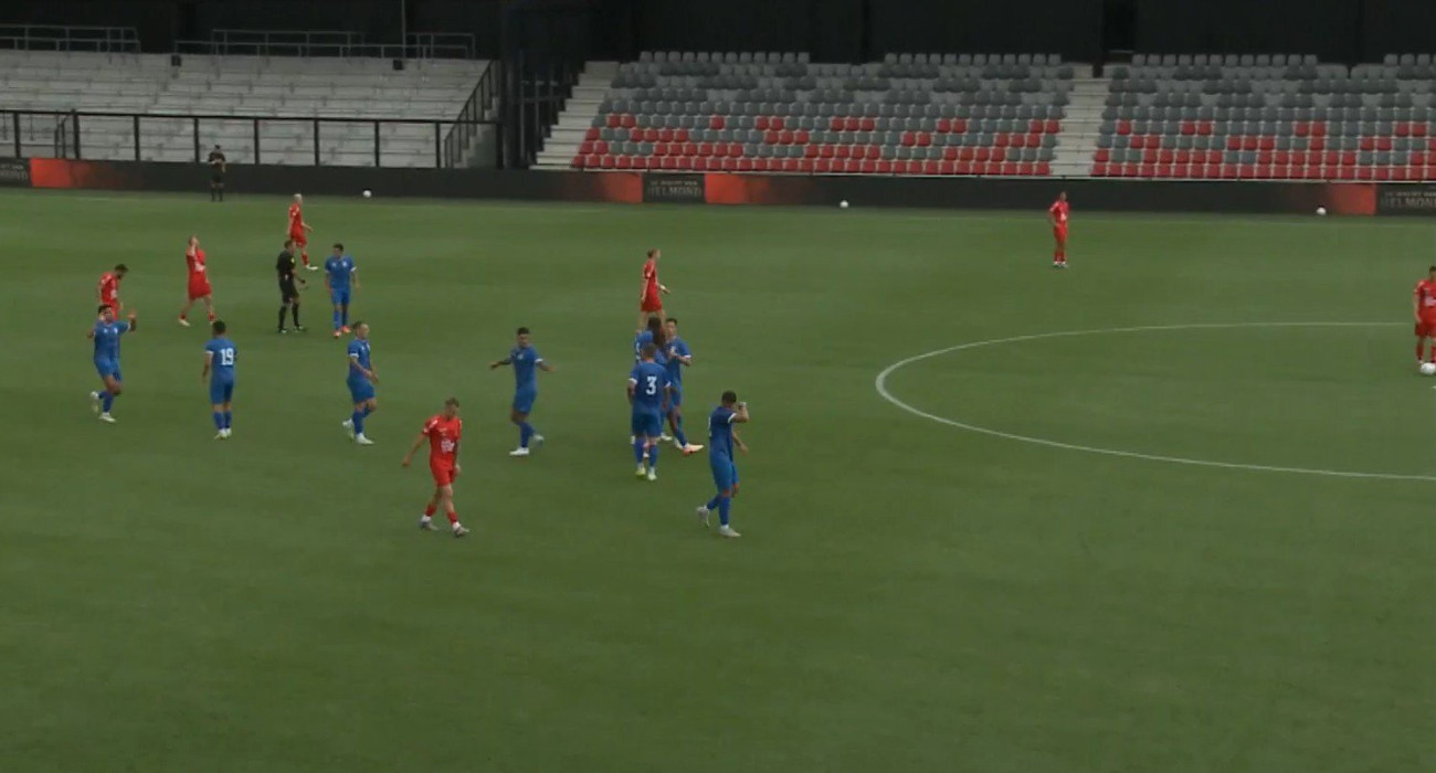 Οι παίκτες της Κηφισιάς πανηγυρίζουν στο φιλικό με τη Χέλμοντ / Πηγή: Screenshot