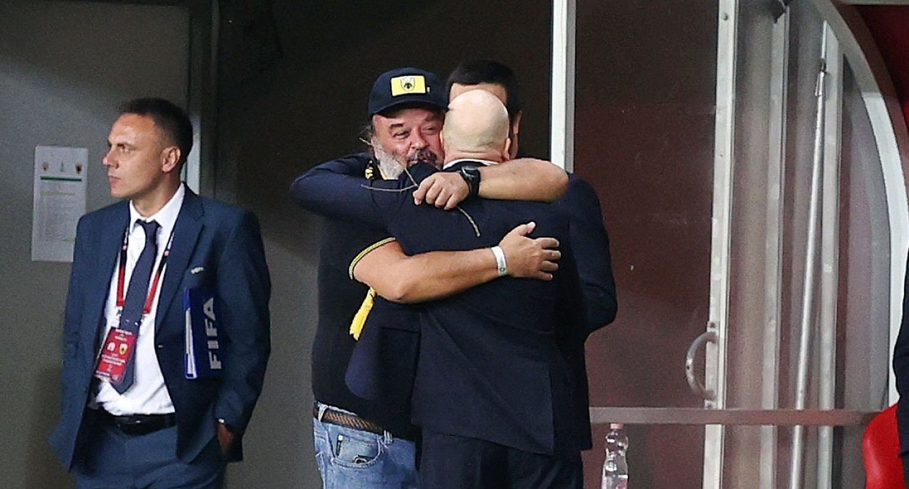 O Μάριος Ηλιόπουλος με τον Μάρκο Νίκολιτς / Πηγή: Intime