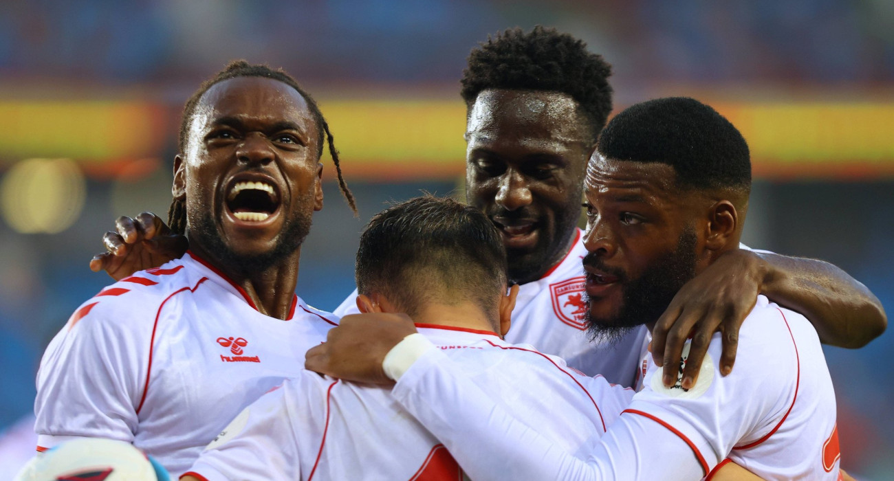 Οι παίκτες της Σαμνσουσπόρ, σε αναμέτρηση του τουρκικού πρωταθλήματος / Πηγή: Imago