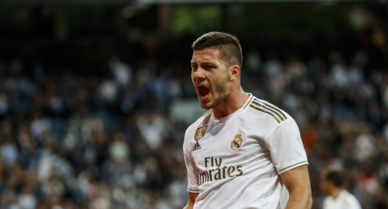 Ο Λούκα Γιόβιτς πανηγυρίζει με τη Ρεάλ Μαδρίτης / Πηγή: Imago