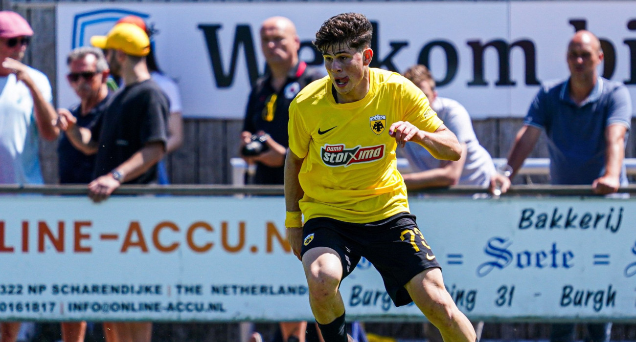 Ο Χριστόφορος Κολιμάτσης σε φιλικό της ΑΕΚ / Πηγή: Eurokinissi