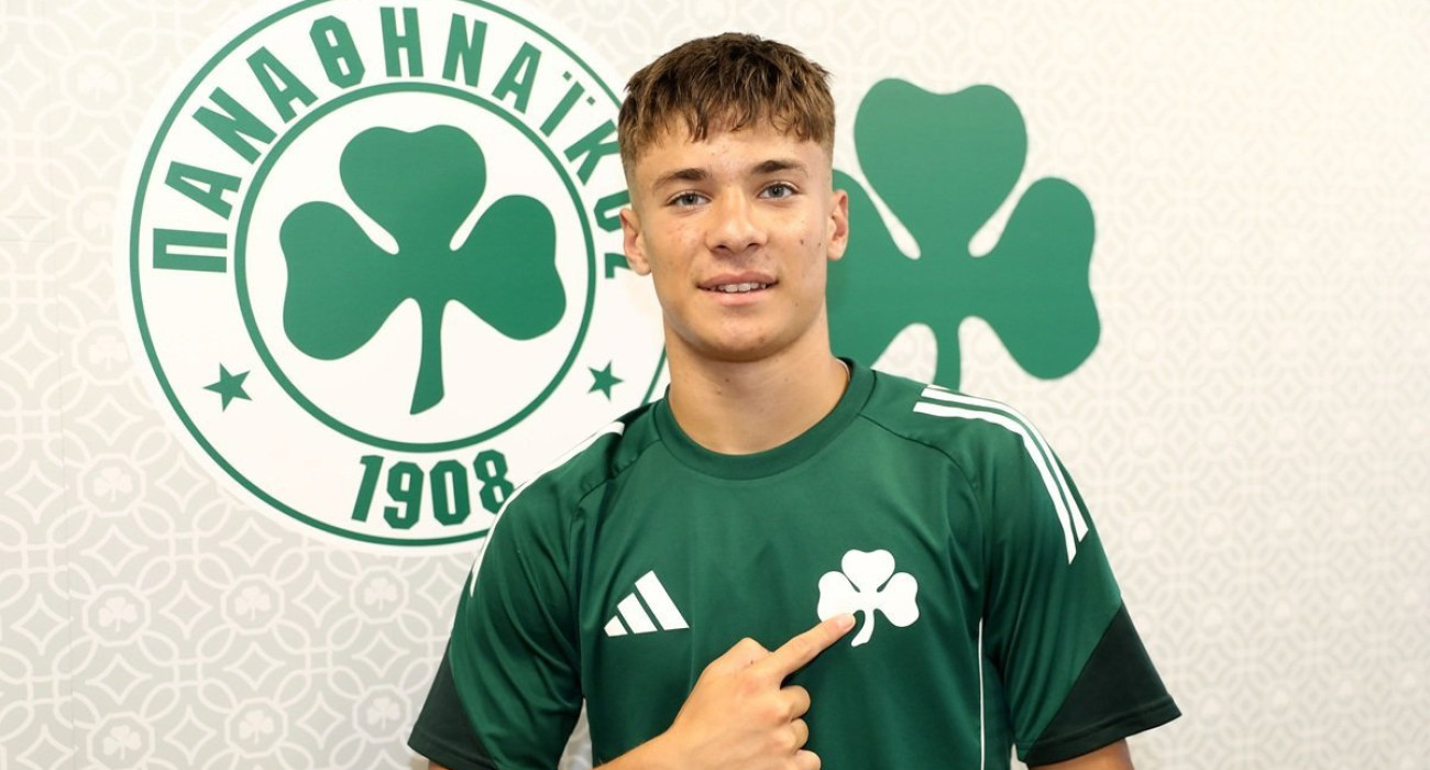 Ο 16χρονος αριστερός μπακ, Παναγιώτης Κουμουκέλης - ΠΗΓΗ: pao.gr