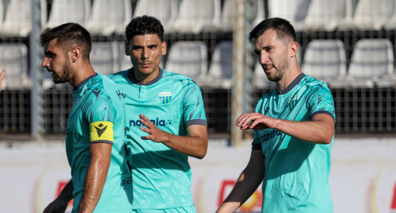 Οι παίκτες του Λεβαδειακού πανηγυρίζουν / Πηγή: Eurokinissi