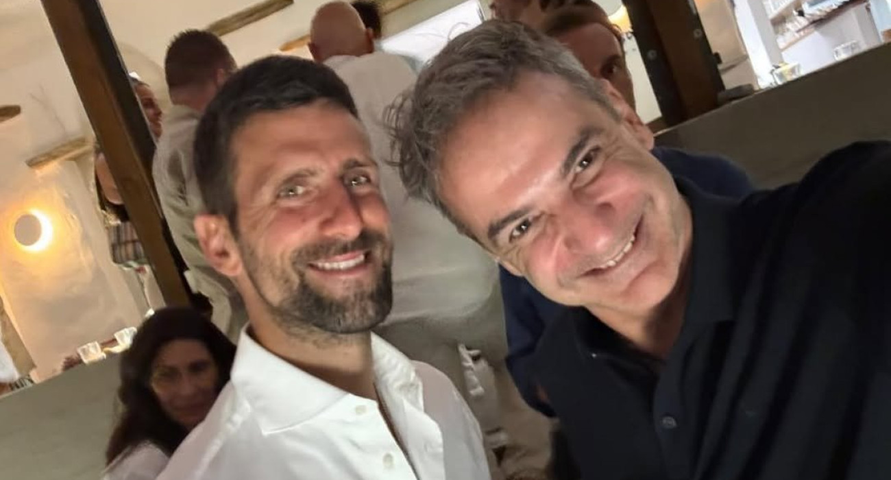 Ο Νόβακ Τζόκοβιτς με τον Κυριάκο Μητσοτάκη / Πηγή: instagram.com/kyriakos_