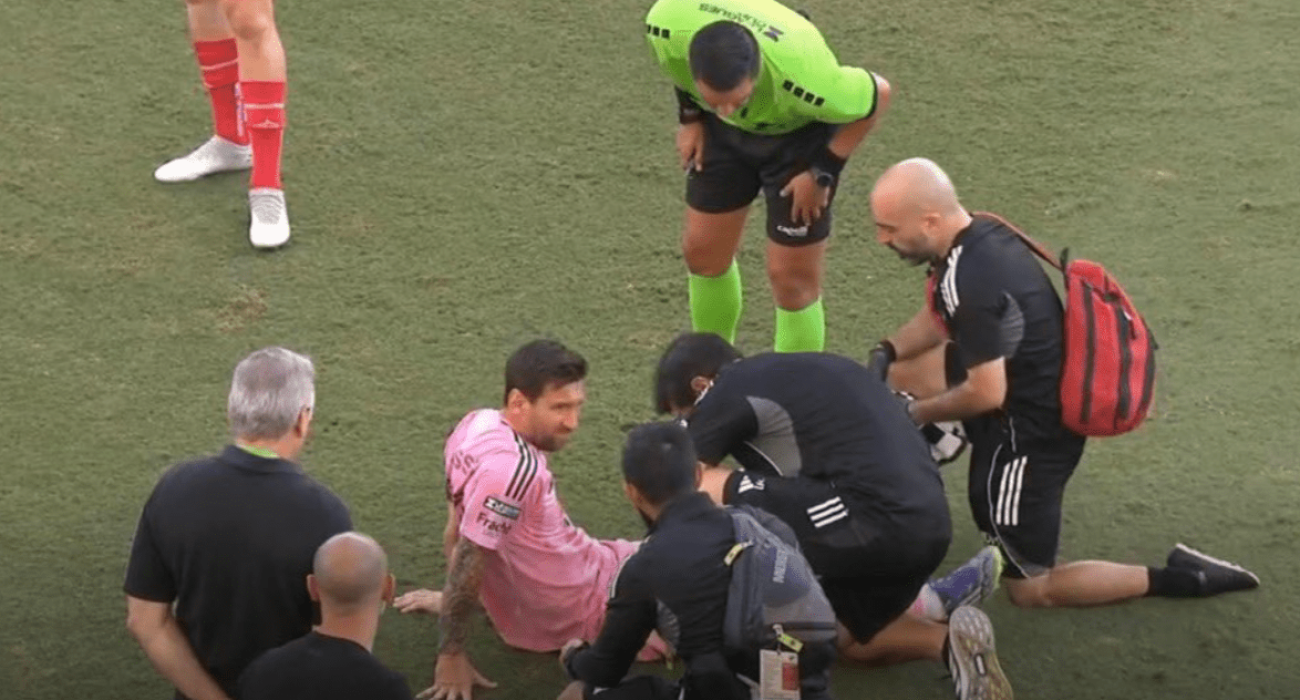 Ο Λιονέλ Μέσι τραυματίας / Screenshot